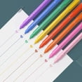 thumbnail image 6 of Highlighters Assorted Colors,Curve Highlighter Pen Set,8pcs Double-Headed Roller Pen 8 Colors 8 Patterns Flower-Shaped Curved Marker Pen Fine Tip Roller Tip Student Color Wave Marking Pen., 6 of 9