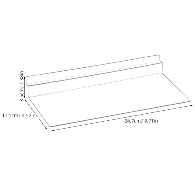 WHAMVOX 8Pcs Transparent Retail Shoe Display Shelves for Wall Slatwall Shoe Storage and Presentation