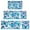 Blue Butterfly Group, variant on Pink Blue Butterfly Pattern Kitchen Rugs Sets Of 3,Kitchen Runner Rugs Non Skid Washable,Decorative Kitchen Floor Mats for Kitchen,Sink,Laundry,17"x30" 17"x47" 17"x59"