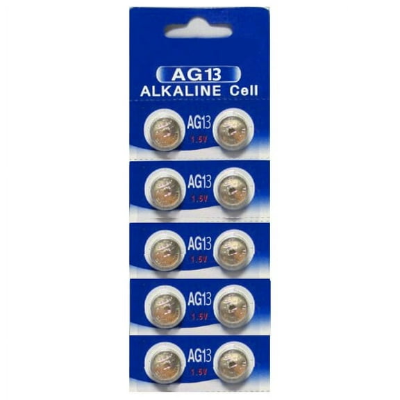 AG13 / LR44 Alkaline Button Watch Battery 1.5V - 10 Pack - 30% Off!