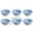 Blue, variant on Sauce Dishes Set of 6, Wheat Straw Dipping Bowls for Soy Sauce and Condiments, Unbreakable Small Plates, Dishwasher and Microwave Safe Reusable Appetizer Dishes