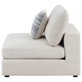 thumbnail image 5 of Serene Upholstered Armless Chair Beige, 5 of 12