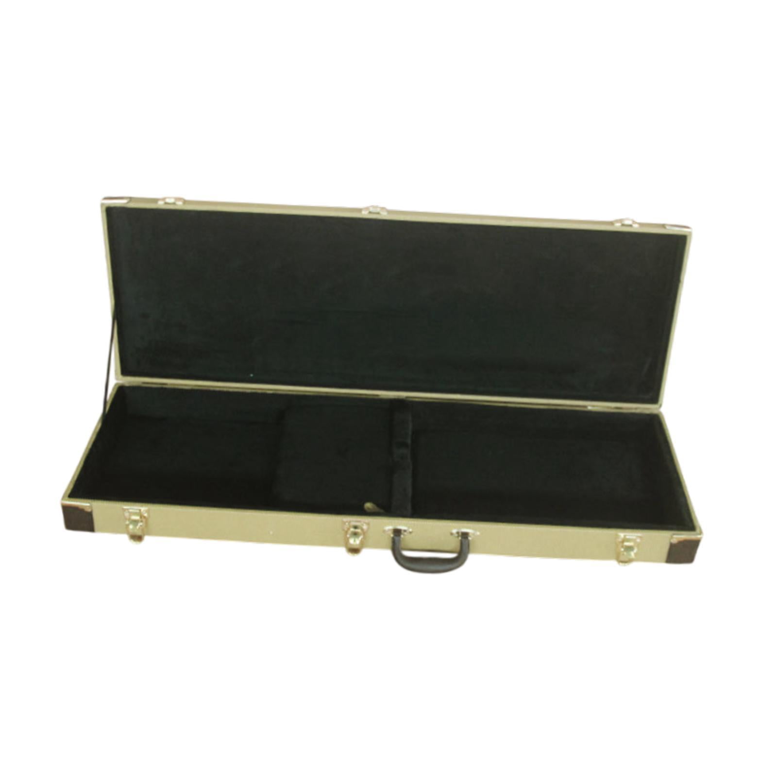 LeeQinersw Electric Bass Case Locking Latch Dustproof with Handle Hard Shell Black Lining