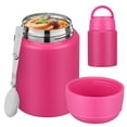 thumbnail image 1 of Tarro de comida HAWEEK para niños, 470 ml, aislante a prueba de fugas, rosa, 1 of 9