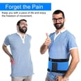 thumbnail image 5 of Lumbar Supports Belt, Back Brace Posture Corrector for Lower Back Pain, Adjustable Waist Trainer Belt to Relieve Sciatica and Herniated Disc for Men and Women, 5 of 7