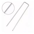 thumbnail image 1 of 50PCS U Type Turf Nails Galvanized Steel Rust Proof Garden Stakes for Securing Fences Weed Barrier, 1 of 4