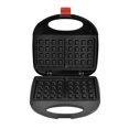 thumbnail image 1 of LOVEVER Electric Non-Stick Belgian Waffle Maker Iron  Breakfast  Sandwiches  Snacks  Burgers and more  2-Slice  Black, 1 of 5
