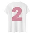 thumbnail image 5 of Girls 2nd Birthday Shirt Outfit Two Years Birthday Gift for Party Short Sleeve Tshirt, 5 of 5
