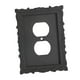 thumbnail image 4 of Placa de cubierta para interruptor de luz, placa de interruptor, cubierta de salida clásica negra retro decorativa Estilo B, 4 of 9