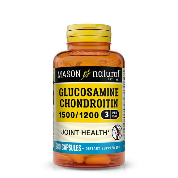 Mason Natural Glucosamine Chondroitin 1500/1200 with Vitamin C, 280 Capsules