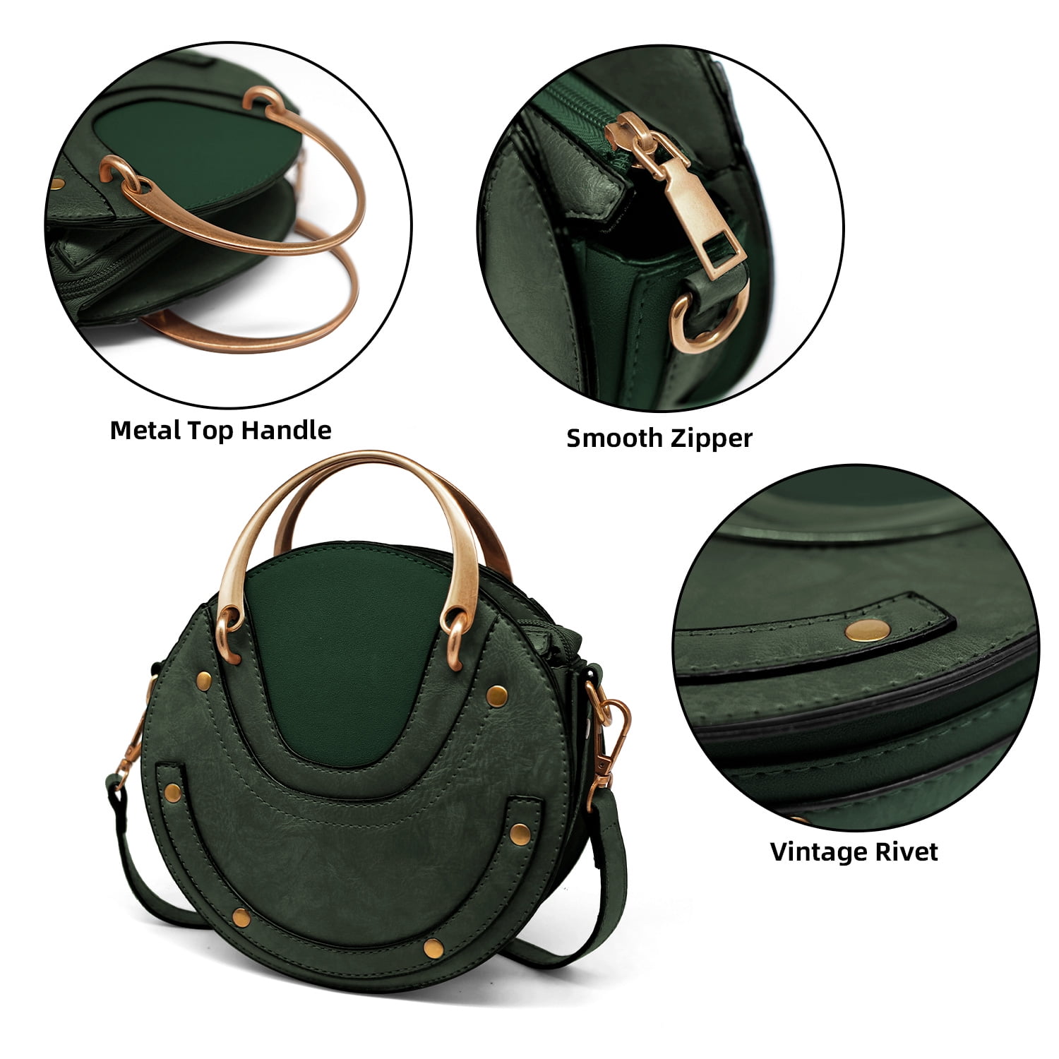 Leather Crossbody Round Bag, Purse, Bags For Women, Minimalist Work Small  Purse - Yahoo Shopping