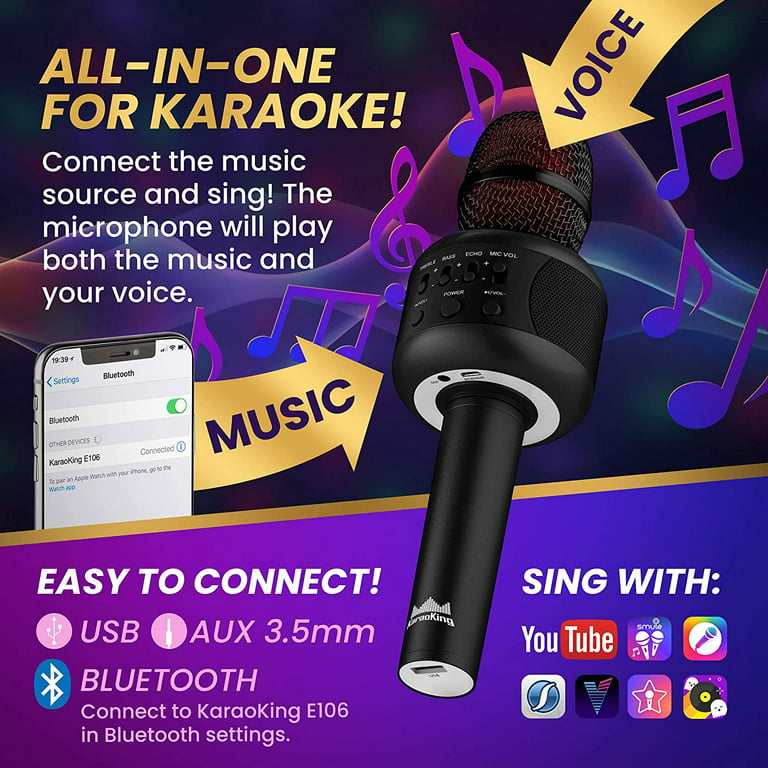 Wireless Bluetooth Karaoke Microphone E106 - Karaoking