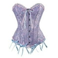 thumbnail image 7 of Corset Top Bustier Lingerie for Women Lace Up Waist Cincher Shapewear Lingerie, 7 of 7