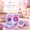 Purple Paris, variant on 160-Piece American Mahjong Set, Purple Paris Acrylic Tiles for Family Game Night with Bag Racks