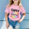 thumbnail image 2 of PMVFHDE T-Shirts Mignons pour Fille T-Shirt à Col Rond Imprimé à Manches Courtes pour Garçons et Filles Rose, 5-6 Ans, 2 of 4