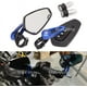 thumbnail image 4 of Espejos laterales para motocicleta, de 7/8" y 22 mm, de aleación de aluminio, para manillar de motocicleta deportiva, scooter, cruiser (azul), 4 of 5