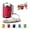 Red, variant on Mini Coin Storage Keychain, 2-in-1 Fidget Stress Relief & Portable Coin Holder with Snap Closure