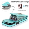 thumbnail image 5 of Elegante funda multifuncional tipo cartera para iPhone 14 Pro Max con correas, ranura para tarjetas, soporte para anillo, protección para cámara, material de PU, a prueba de golpes, anti-th, 5 of 5