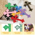 thumbnail image 3 of Uxcell Cross Iron on Patches, Embroidered Sew on Applique Repair Patch for Backpacks Clothing Shoes Hats DIY Green, 3 of 6