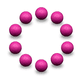 thumbnail image 1 of 10 Pelotas de Futbolito con Diseño de Balón Color Rosa, 1 of 7