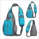 thumbnail image 4 of Bolsa de pecho para hombre - Bolsa bandolera de nylon resistente al agua con múltiples compartimentos • Tira reflectante • Agujero para auriculares • 36x20x9cm, 4 of 9