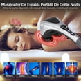 thumbnail image 3 of Masajeador Eléctrico,Cabeza Infrarrojo Cuerpo Completo De Tejido Profundo Massager With Heat, Amasamiento Masaje Muscular Con Calor Para Espalda, Hombros De Mano, Pies, Piernas y Cuello, 3 of 6
