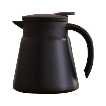 

Double Layer Insulated Pot 304 Stainless Steel 650ml Kettle Thermal Bottle Insulated Water Bottle (Black)