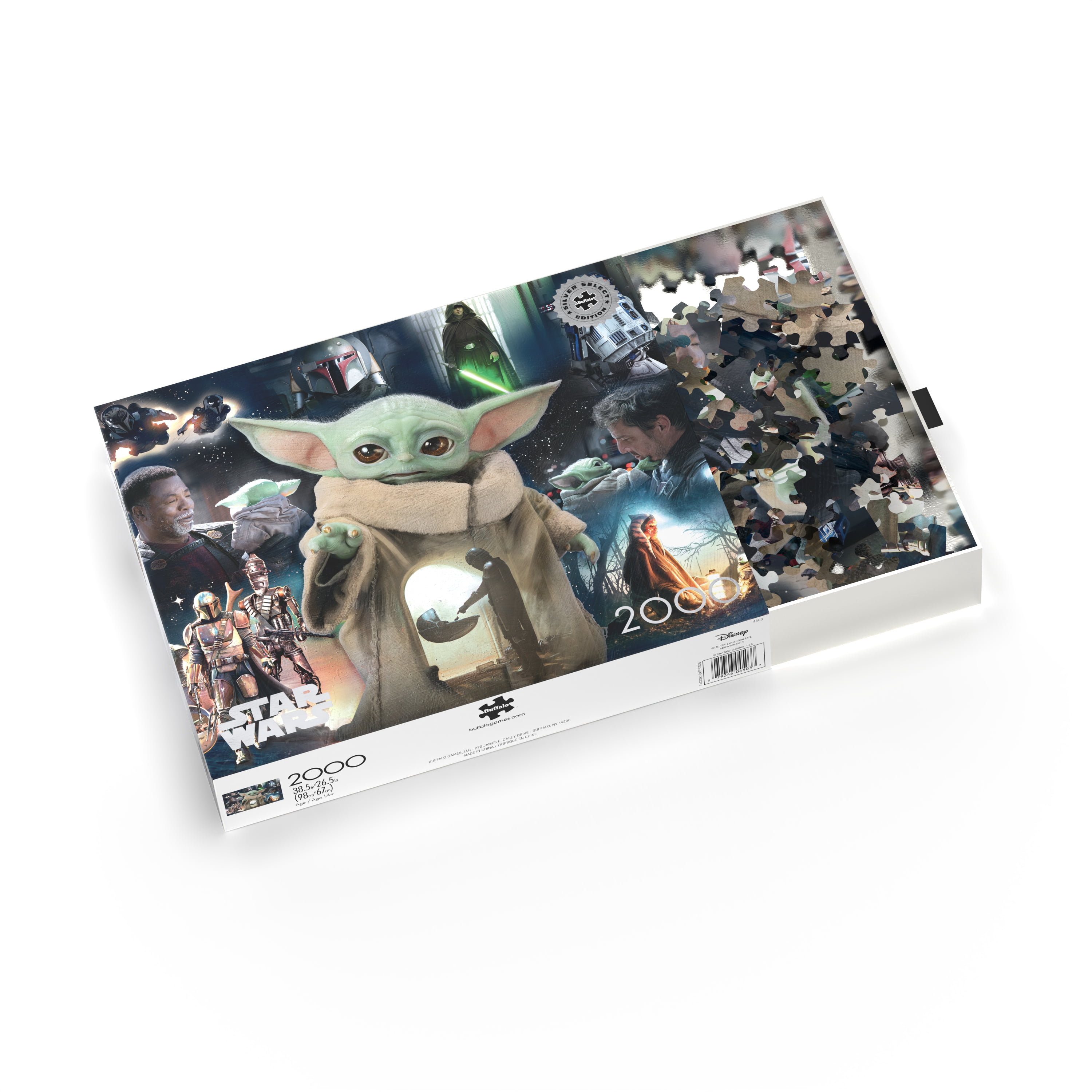 Buffalo Games 2000-Piece Silver Select Grogu's Journey Interlocking Jigsaw Puzzle for Adults Ages 14+