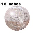 thumbnail image 2 of nipocaio Jumbo Pool Toys Balls Giant Confetti Glitters Inflatable Clear Beach Ball (16"), 2 of 5