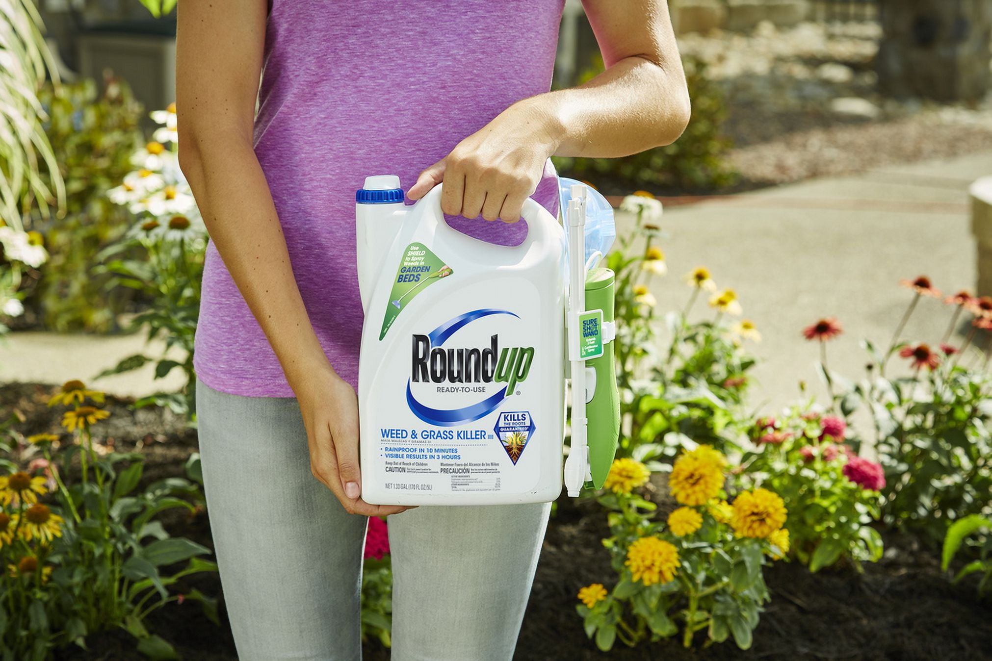Roundup Ready-To-Use Weed and Grass Killer III with Sure Shot Wand, 1.33 Gal
