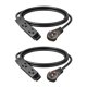 thumbnail image 1 of Cable de extensión DEWENWILS, enchufe plano giratorio 360° de 6 pies, paquete de 2, 1 of 9