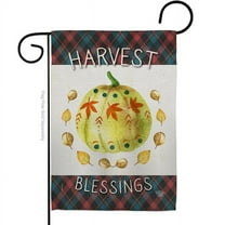Ornament Collection 13 x 18.5 in. Colorful Pumpkin Thanksgiving Garden Flag with Fall Double-Sided Decorative Vertical Flags House Decoration Banner Yard Gift