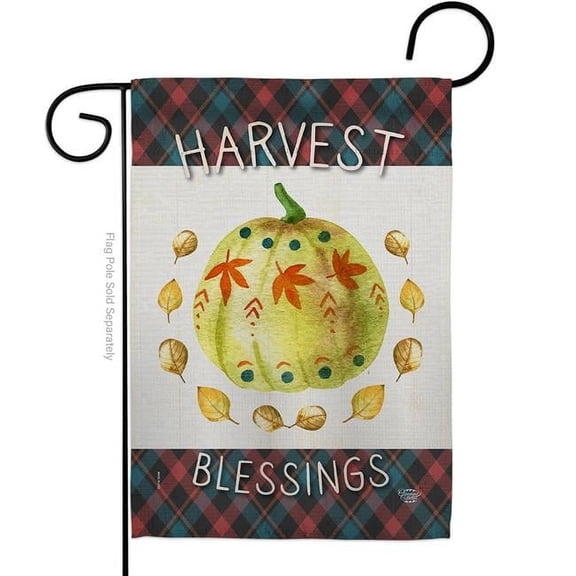 Ornament Collection 13 x 18.5 in. Colorful Pumpkin Thanksgiving Garden Flag with Fall Double-Sided Decorative Vertical Flags House Decoration Banner Yard Gift