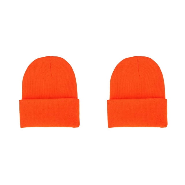 Gorros de punto Sonducket Naranja 2piezas Manga térmica Multifuncional a prueba de viento Esquí