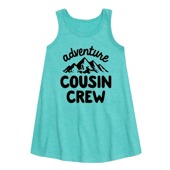 Instant Message - Adventure Cousin Crew - Toddler & Youth Girls A-line Dress