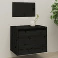 thumbnail image 3 of vidaXL Wall Cabinet Floating Storage Cabinet for Living Room Solid Wood Pine, 3 of 89