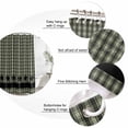 thumbnail image 6 of Sage Green Black Plaid Waterproof Fabric Shower Curtain,Vintage Star Buffalo Check Rustic Waterproof Fabric Shower Curtain for Bathroom Curtains Bathtubs Shower Curtains with 12 Hooks Stall 48x72in, 6 of 8