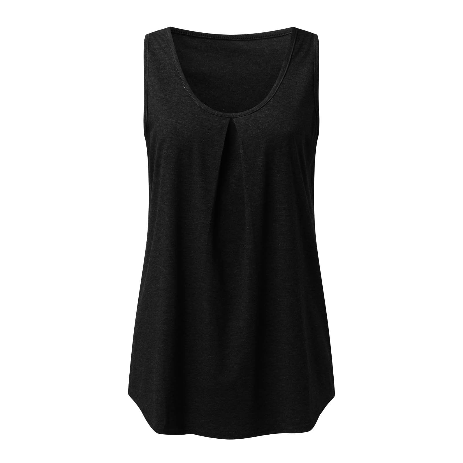 Dtydtpe tank top for women Women Summer Tops O Neck Sleeveless Shirts ...