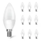 thumbnail image 1 of Lampara Foco Led Ahorrador C37 E14 Luz Cálida 10w 10pcs Blanco Cálido, 1 of 8
