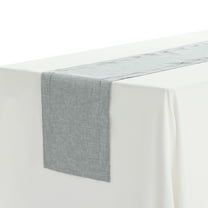 REGALWOVEN 1 Pack Decorative Table Runner Farmhouse Style Table Runner for Table Decor Light Grey 12"x71"