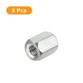 thumbnail image 3 of M6 x 1-Pitch 15mm Length Coupling Nuts, 8 Pack 304 Stainless Steel Metric Hex Rod Coupling Nuts, 3 of 5