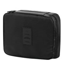Nomeni Travel Essentials , Travel Portable Makeup Toiletry Wash Case Organizer Pouch Storage Hanging Bag Makeup Bag Black