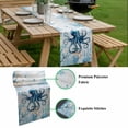 thumbnail image 5 of Octopus Table Runner - 36 Inch Long, Kitchen Dining Table Runner Dresser Scarves, Blue Coastal Starfish Ocean Coral Nautical Farmhouse Decor for Coffee Tables Wedding Party Banquet, 5 of 8