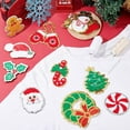 thumbnail image 5 of 1 box 12pcs 12 style Christmas Theme Towel Embroidery Cloth Iron on/Sew on Patches Costume Accessories Appliques Mixed color 46.5~102x53~89x2.5~3mm 1pc/style, 5 of 5