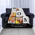 thumbnail image 3 of Personalized Photo Blankets Customized Throw Blankets with Picture Birthday Christmas Anniversary Valentines Mother's Day Gifts for Mom Women Best Friends Couple 6 Pictures Blankets, 3 of 5