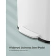 thumbnail image 6 of SONGMICS Kitchen Trash Can, 13-Gallon Stainless Steel Garbage Can, Soft Closure, White, 6 of 9