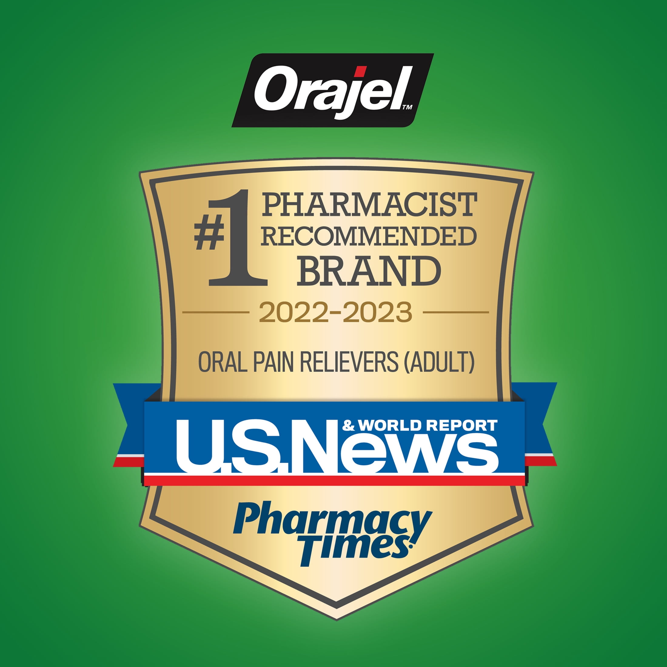 Orajel 2X Medicated Gum Pain Rinse, Oral Pain Relief, Alcohol Free, Soothing Mint, 16 fl oz