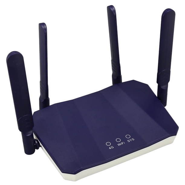 Enrutador Inalámbrico 4G LTE, Punto De Acceso WiFi Móvil Profesional De Alta Velocidad De 300 Mbps, Enrutador WiFi De Alta Sensibilidad De 4 Antenas Con Ranura Para Tarjeta