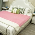 thumbnail image 7 of Howarmer Sherpa Fleece Blanket, Pink Thick Fuzzy Warm Soft Blankets and Throws for Sofa, 50"x60", 7 of 7