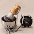 thumbnail image 2 of Support de Rasage Kit de Brosse de Rasage pour Hommes Ensemble de Rasage Kit de Rasage pour Hommes Bol de Rasage en Acier Inoxydable Kit de Brosses de Rasage pour Hommes Badger à Savon Brosse à Raser pour Cheveux, 2 of 8